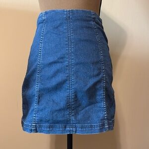 Free People denim skirt